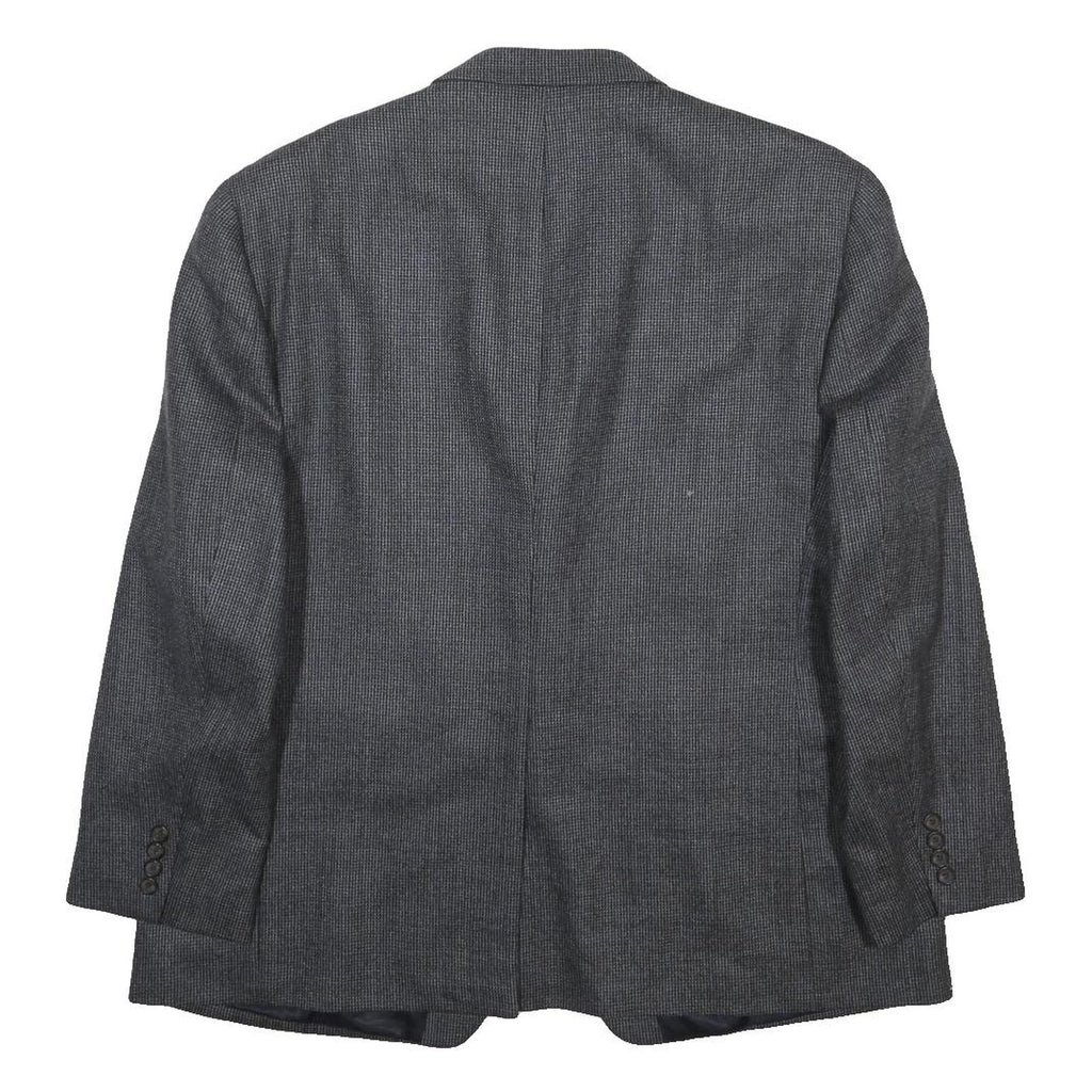 LAUREN RALPH LAUREN Mens Grey & Black Wool Tailored Jacket L Woven Classic