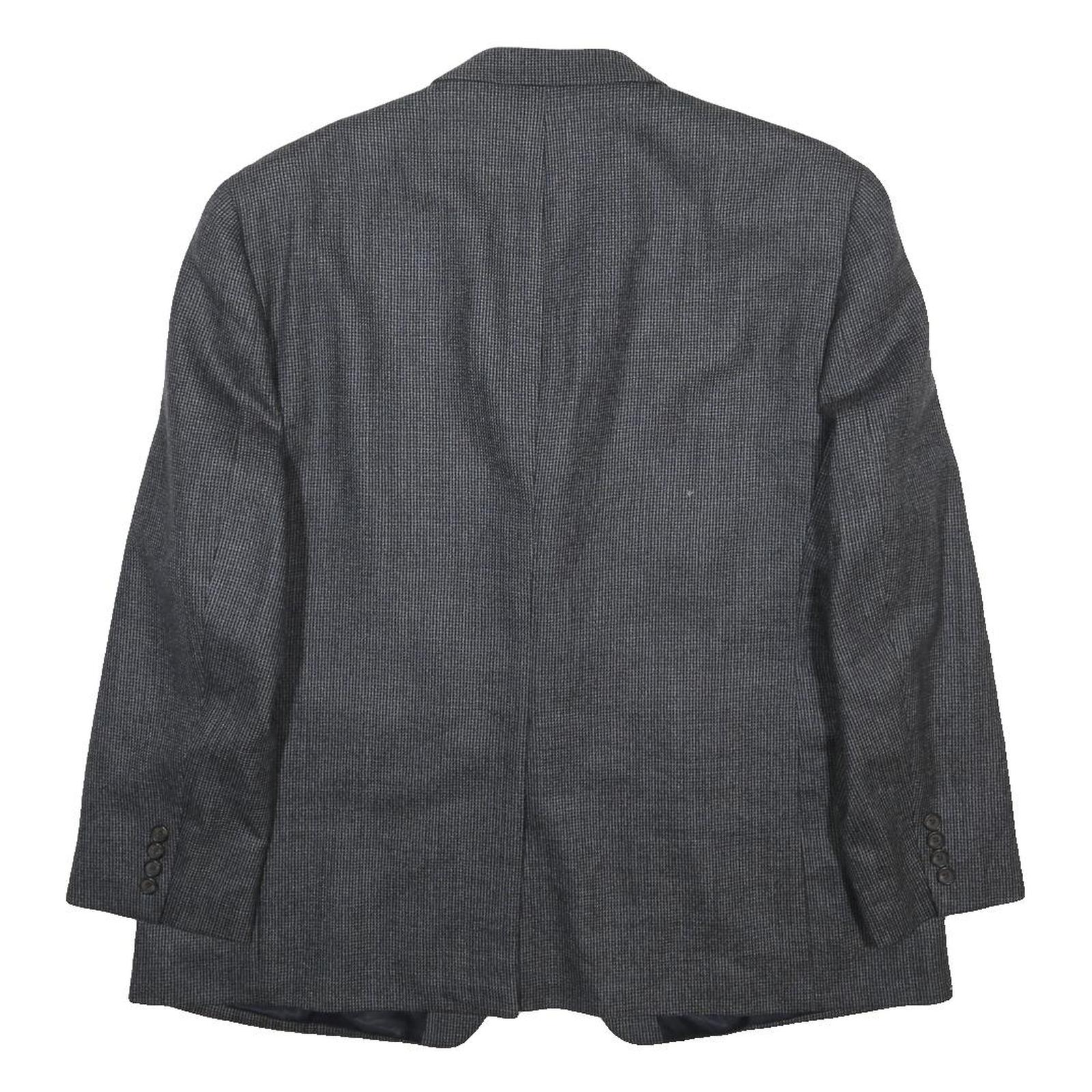 LAUREN RALPH LAUREN Mens Grey & Black Wool Tailored Jacket L Woven Classic