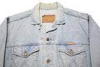 WRANGLER Mens Blue Denim Jacket L Cotton Classic Button Closure Western Style