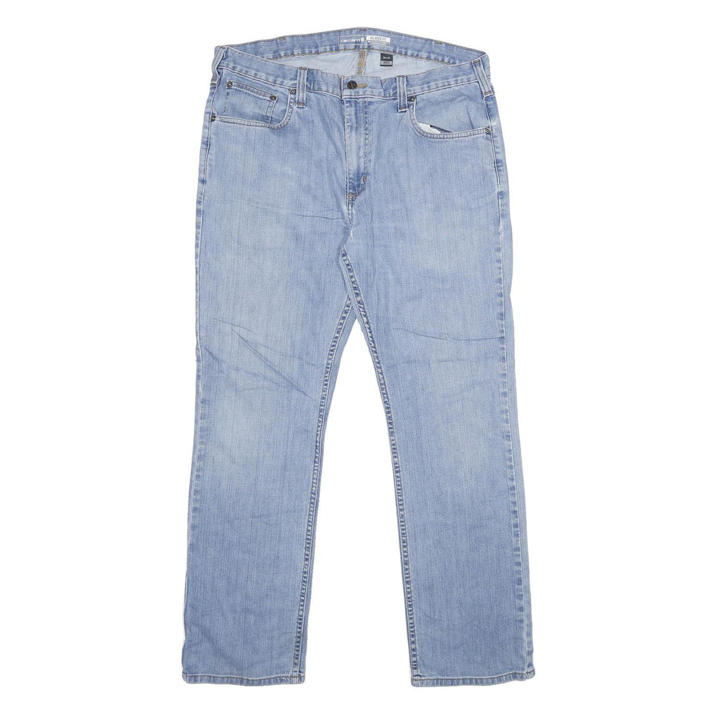 CARHARTT Mens Relaxed Denim Jeans Light W36 L30 Workwear Casual Zip Fly