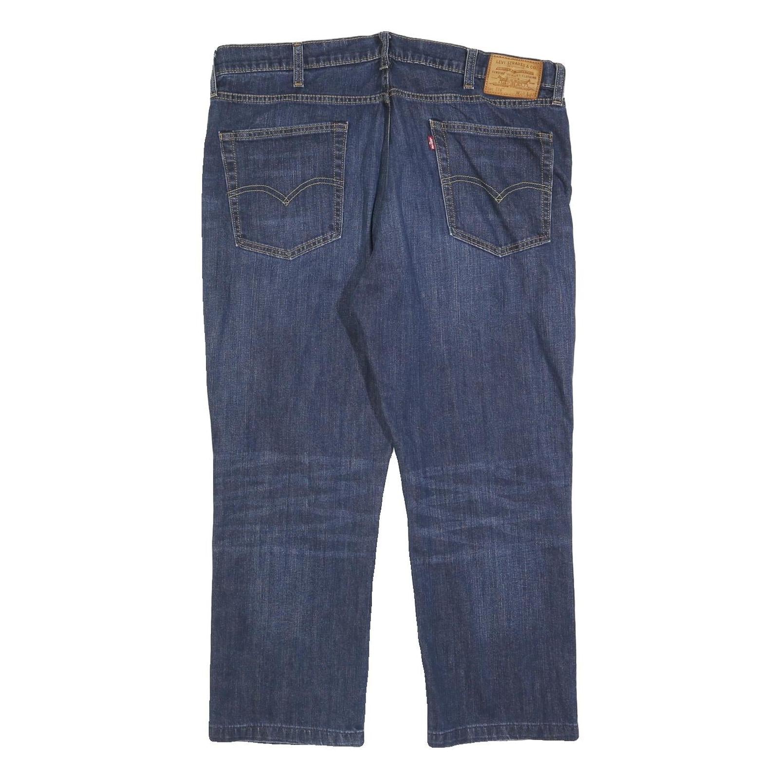 LEVI'S 514 Classic Mens Jeans Blue Classic Straight Denim Medium W38 L26 Relaxed