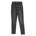 LEVI'S 721 High Rise Womens Jeans Black Regular Skinny Stone Wash W23 L30