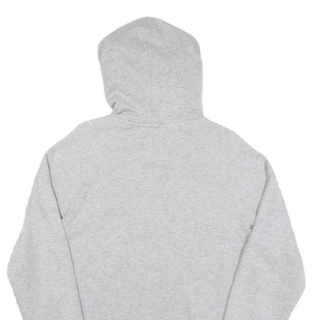 ADIDAS Mens Grey Hoodie S Cotton Pullover Logo Sweatshirt Lightweight