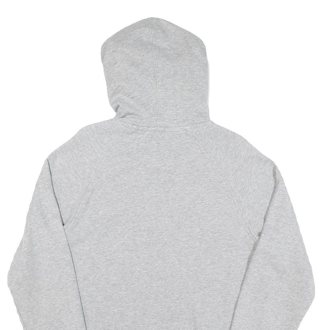 ADIDAS Mens Grey Hoodie S Cotton Pullover Logo Sweatshirt Lightweight