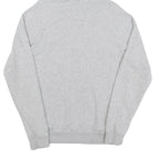 ADIDAS Mens Grey Hoodie S Cotton Pullover Logo Sweatshirt Lightweight