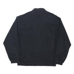POLO RALPH LAUREN Mens Navy Blue Classic Cotton Blend Jacket L Zip Plain