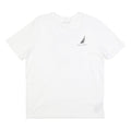 NAUTICA Mens White Graphic T-Shirt M Short Sleeve Crew Neck Cotton Blend Casual