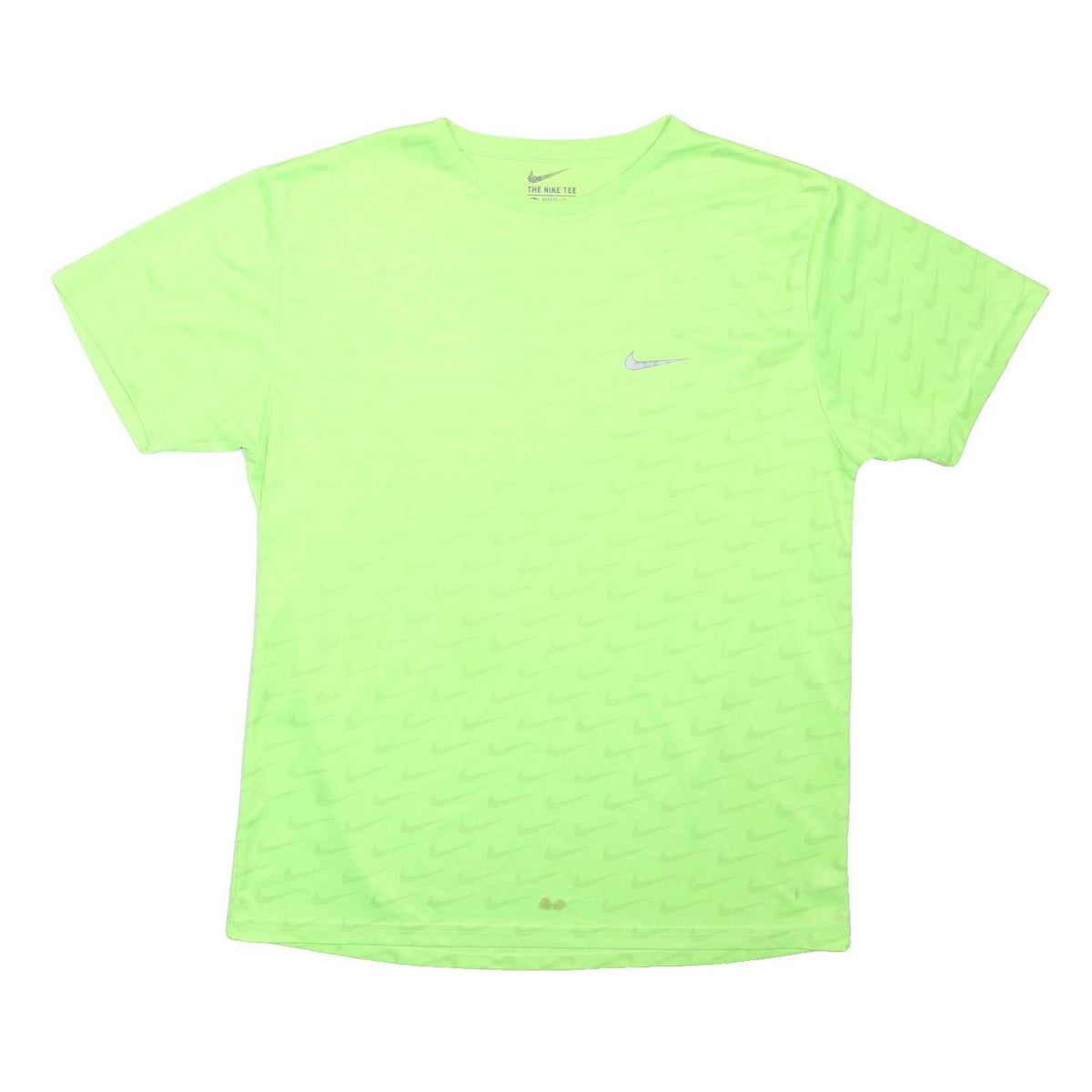 NIKE Mens Green Graphic T-Shirt 2XL Short Sleeve Crew Neck Lightweight
