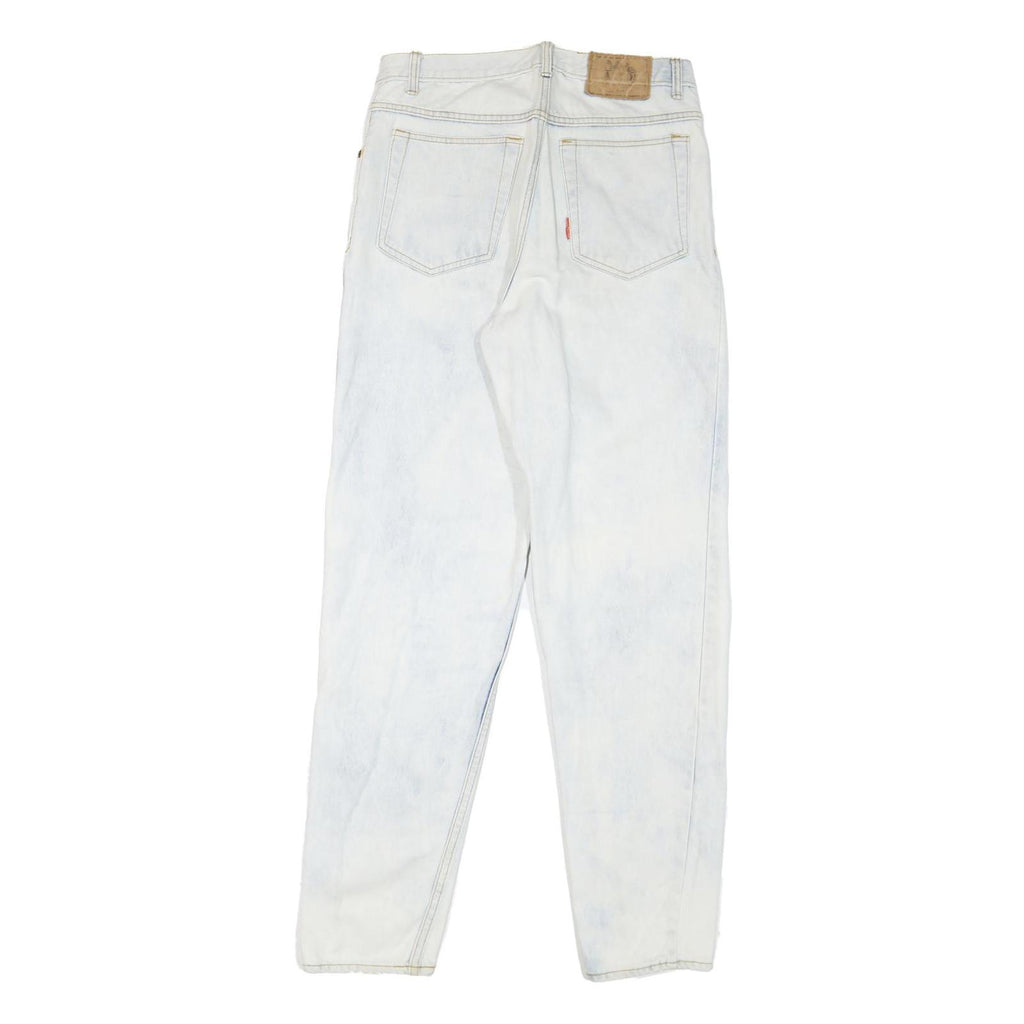 ZANTOS Womens Regular Fit Denim Jeans Acid Wash W30 L31 Patch Design