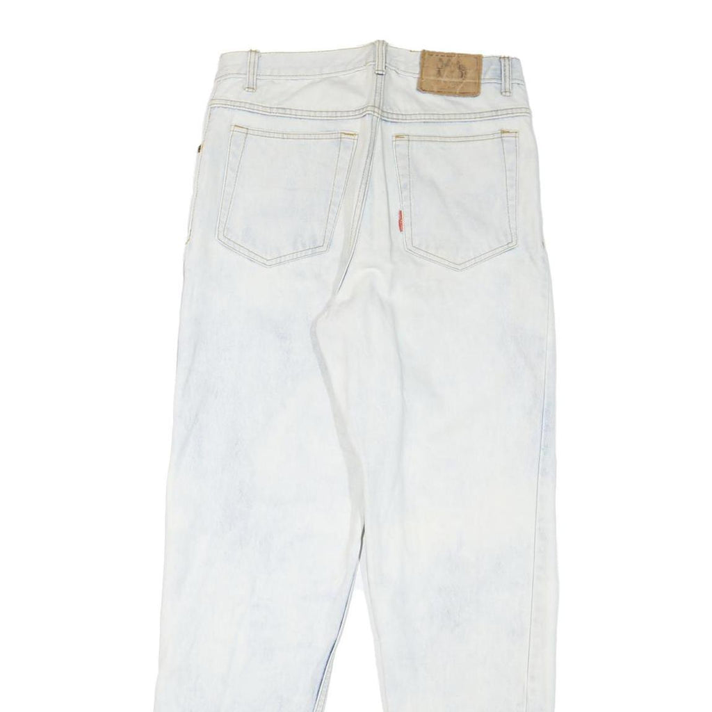 ZANTOS Womens Regular Fit Denim Jeans Acid Wash W30 L31 Patch Design