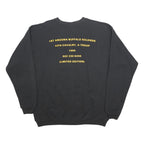 HANES Mens Black Black Crest Graphic Crew Neck L Sweatshirt Limited Edition