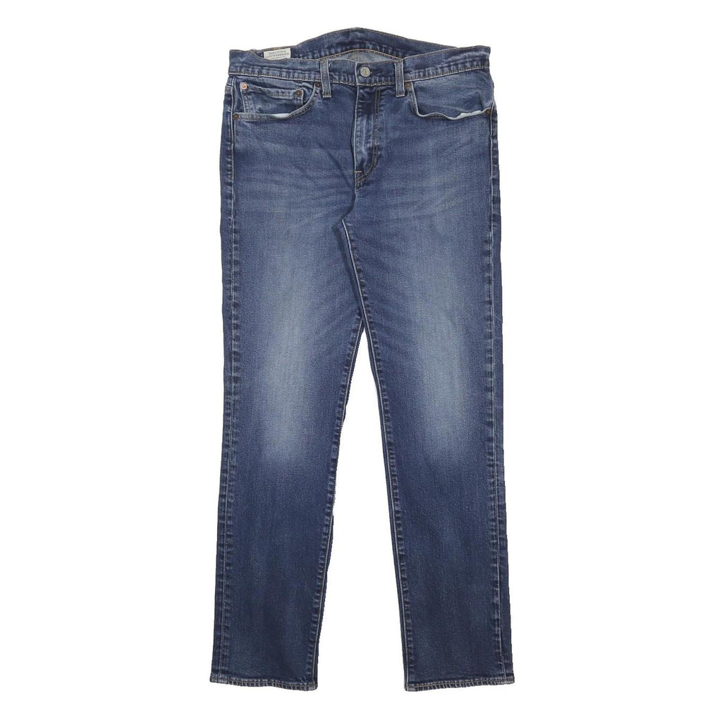 LEVI'S 511 BIG E Mens Slim Blue Denim Medium W34 L32 Stretch Cotton Blend Zip