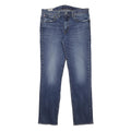 LEVI'S 511 BIG E Mens Slim Blue Denim Medium W34 L32 Stretch Cotton Blend Zip