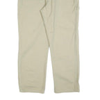 DICKIES Mens Beige Cotton Blend Regular Straight Trousers W38 L30 Workwear Zip