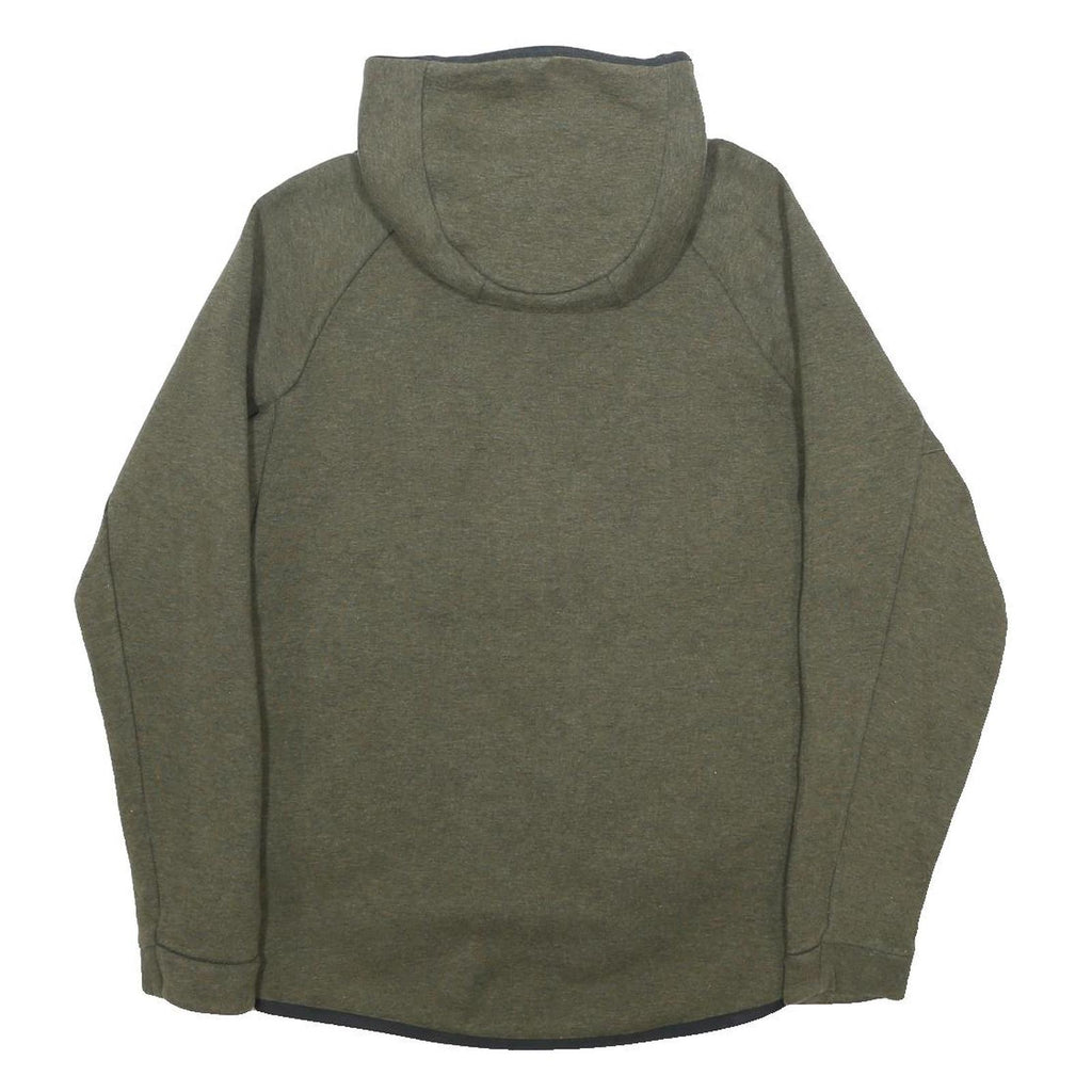 NIKE Mens Green Hoodie M Cotton Blend Full Zip Casual Activewear Sweatshirt