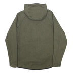 NIKE Mens Green Hoodie M Cotton Blend Full Zip Casual Activewear Sweatshirt