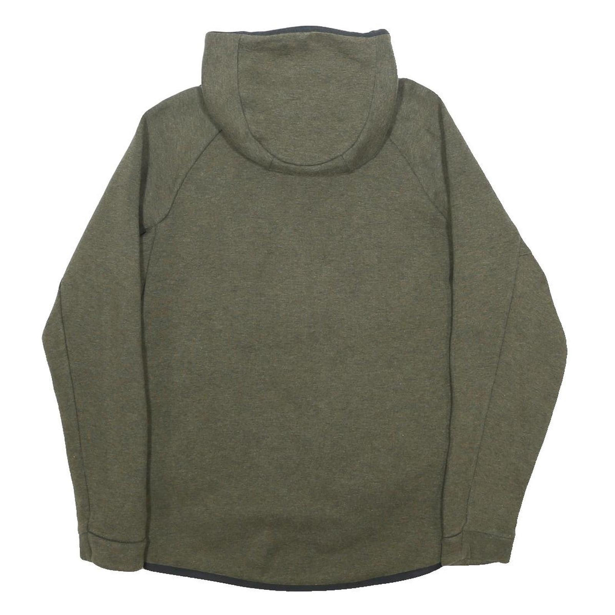NIKE Mens Green Hoodie M Cotton Blend Full Zip Casual Activewear Sweatshirt