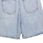 H&M Womens Denim Blue Casual Shorts L W34 Cotton Blend Summer Wear