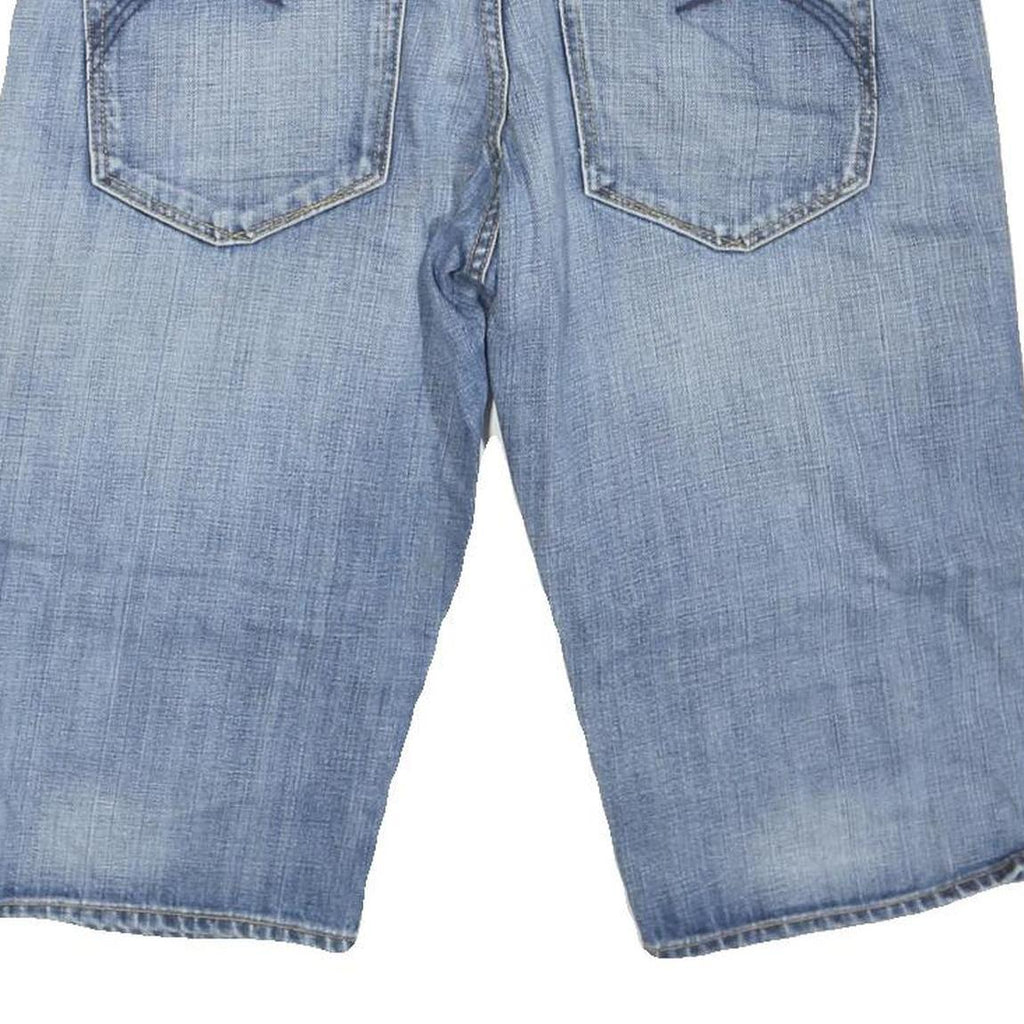 THE CLASSIC Mens Denim Blue Casual Shorts L W36 Cotton Blend Relaxed Fit