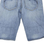 THE CLASSIC Mens Denim Blue Casual Shorts L W36 Cotton Blend Relaxed Fit