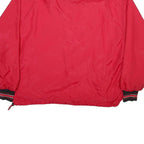 CHAMPION Mens Red V-Neck 2XL Pullover Sweatshirt Lightweight Sportswear