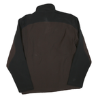 STARTER Mens Black & Brown Zip Up Classic Jacket S Polyester Blend Casual