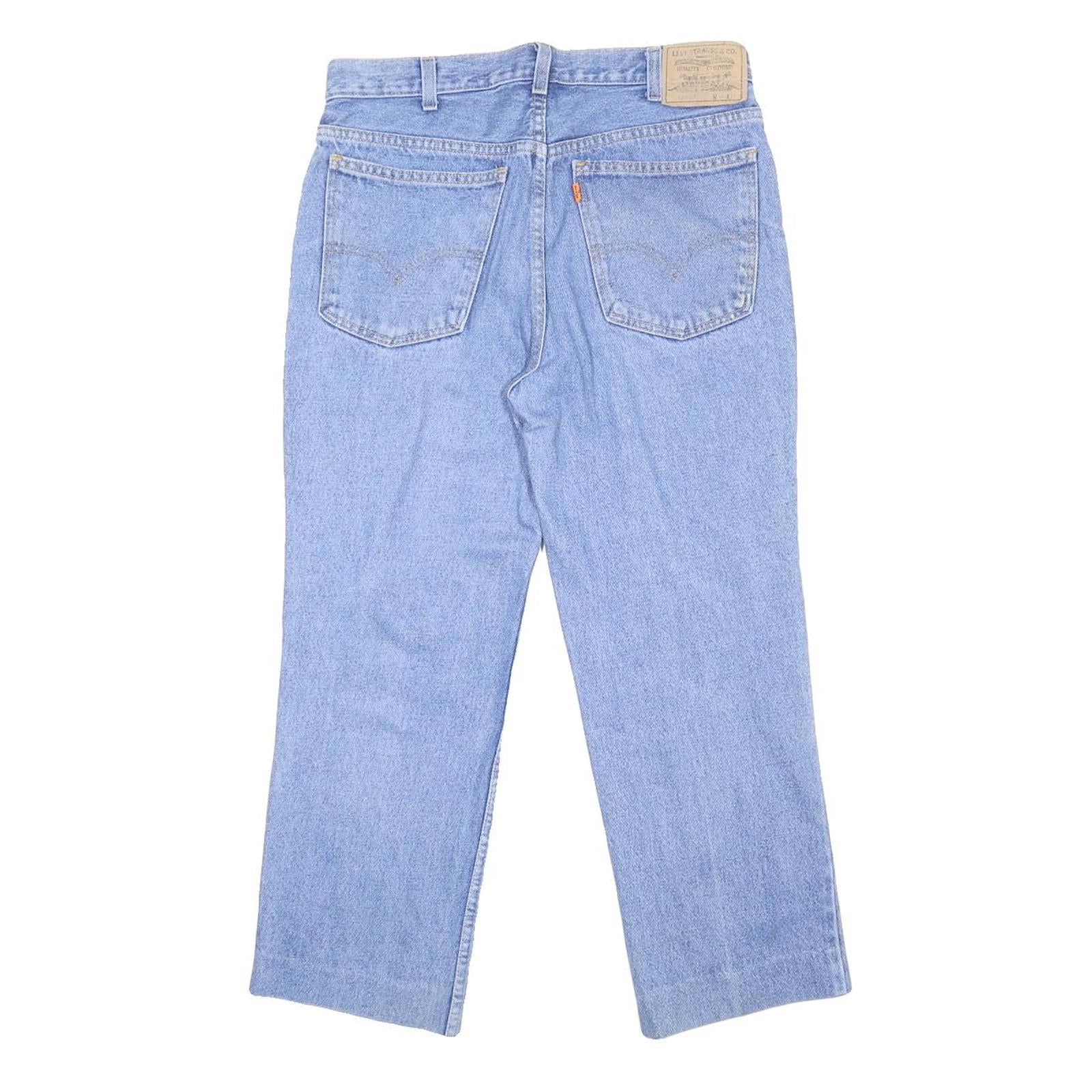 LEVI'S 627 02 Womens Jeans Blue Relaxed Straight Denim Medium W32 L25 Classic