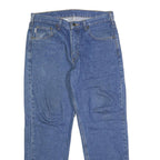 CARHARTT Mens Relaxed Jeans Blue Denim W33 L30 Classic Cotton Zip Pocket Design