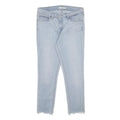 LEVI'S 711 Womens Jeans Blue Slim Skinny Denim Light W30 L24 Zip Cotton Blend