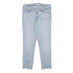 LEVI'S 711 Womens Jeans Blue Slim Skinny Denim Light W30 L24 Zip Cotton Blend
