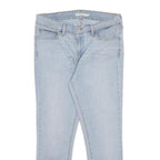 LEVI'S 711 Womens Jeans Blue Slim Skinny Denim Light W30 L24 Zip Cotton Blend
