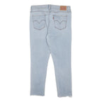 LEVI'S 711 Womens Jeans Blue Slim Skinny Denim Light W30 L24 Zip Cotton Blend