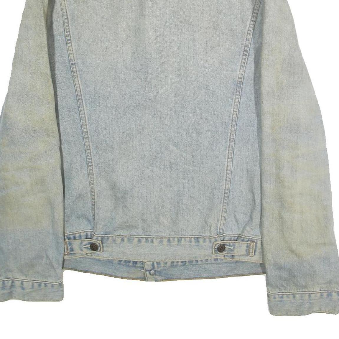 LEVI'S Mens Blue Denim Jacket XL Cotton Plain Button Closure Classic Fit