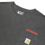 CARHARTT Mens Grey Pocket T-Shirt L Short Sleeve Crew Neck Workwear