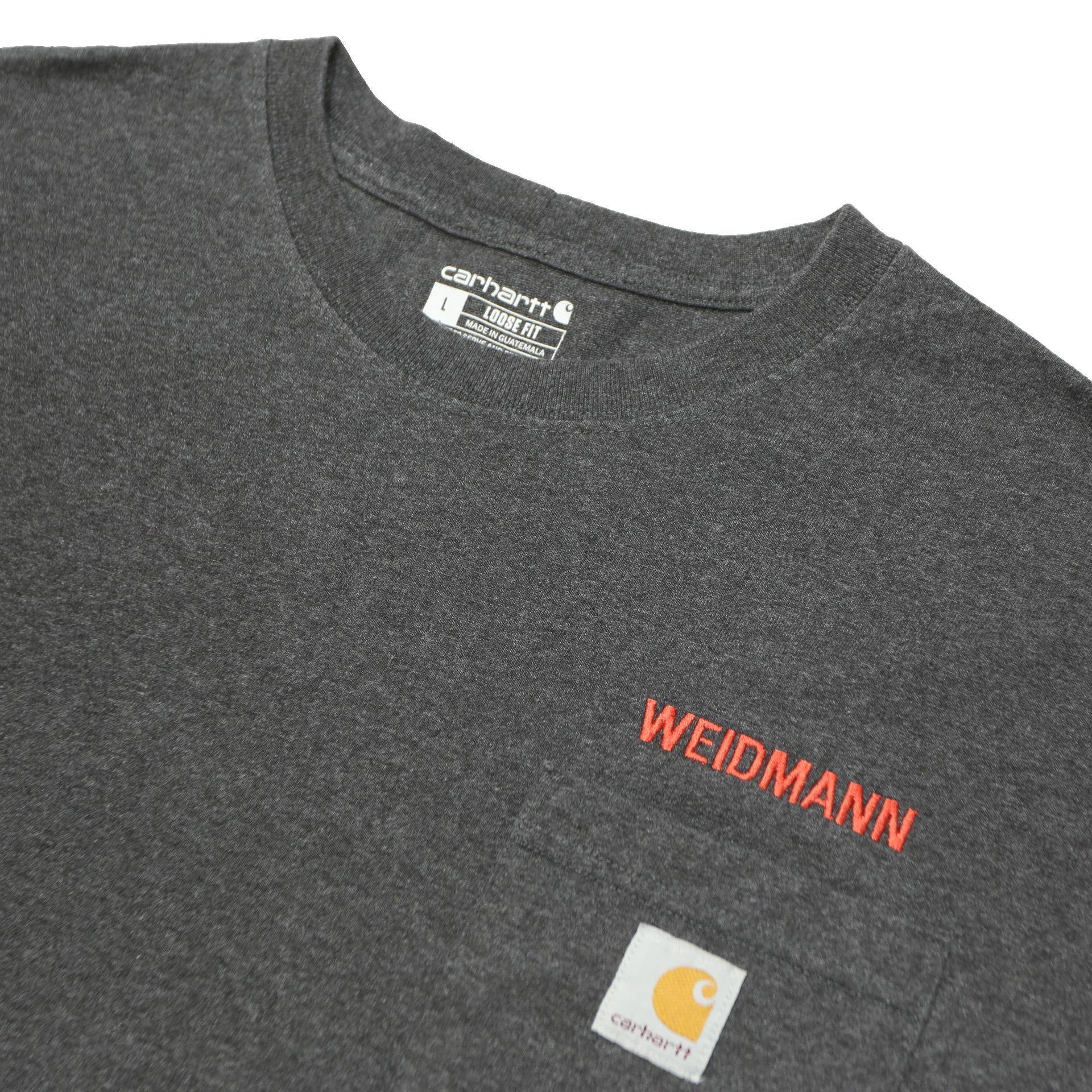 CARHARTT Mens Grey Pocket T-Shirt L Short Sleeve Crew Neck Workwear