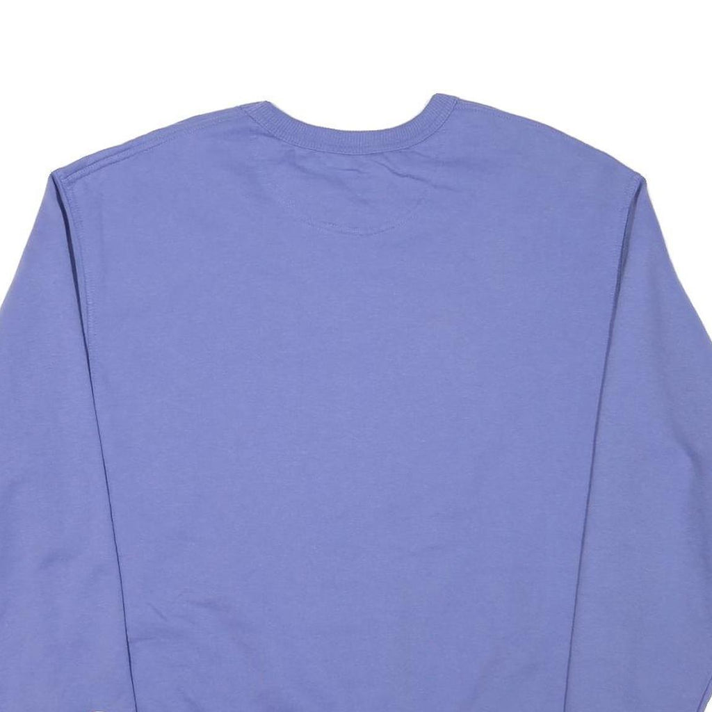 CHAMPION Mens Blue Crew Neck XL Logo Embroidered Sweatshirt Cotton Blend