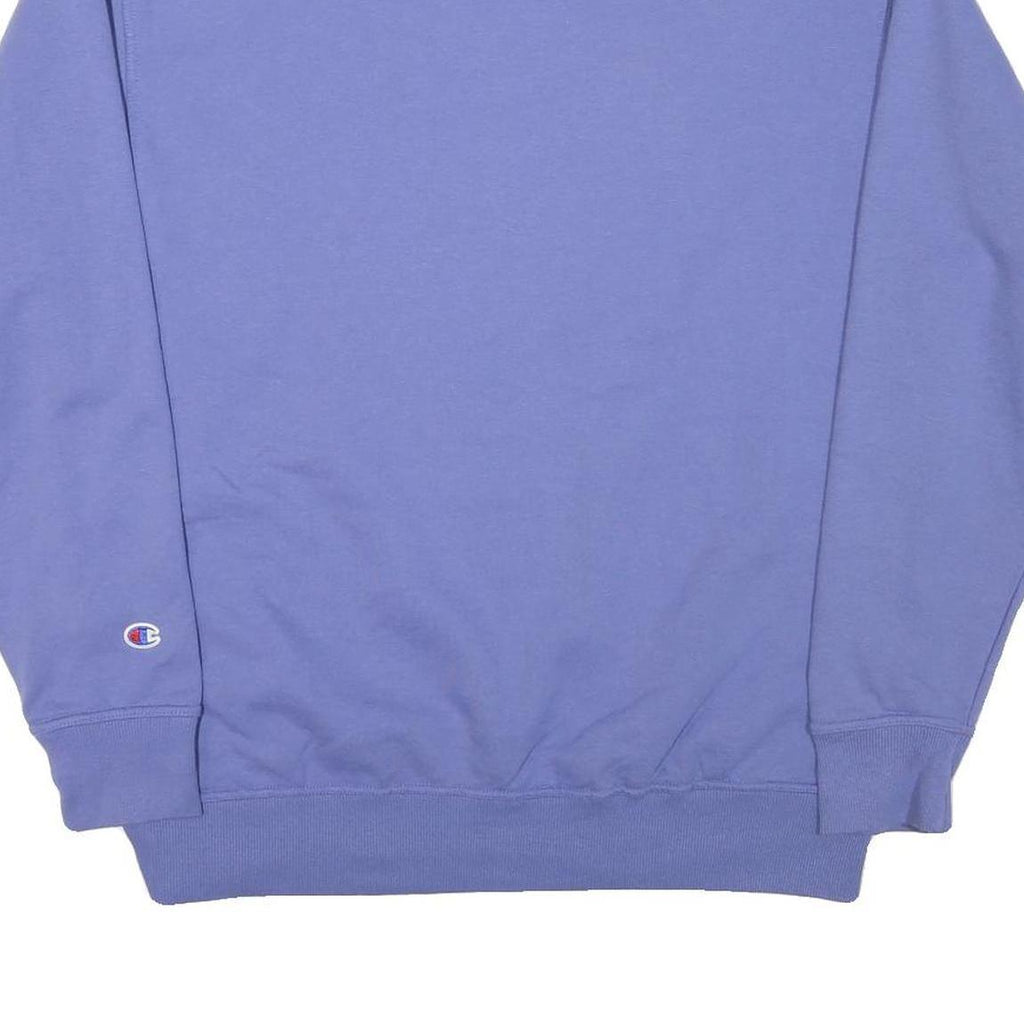 CHAMPION Mens Blue Crew Neck XL Logo Embroidered Sweatshirt Cotton Blend