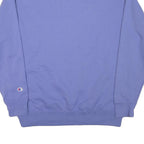 CHAMPION Mens Blue Crew Neck XL Logo Embroidered Sweatshirt Cotton Blend