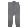 CALVIN KLEIN Mens Slim Grey Cotton Blend Trousers W32 L30 Stylish Zip Closure