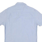 TOMMY HILFIGER Mens Blue Cotton Shirt M Classic Fit Button Down Collar Short