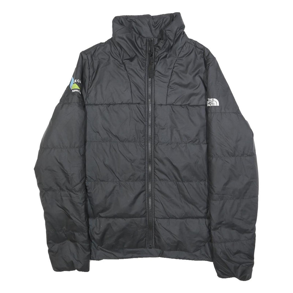 THE NORTH FACE Womens Black Puffer Jacket M Polyester Zip Outdoor Casual Warm