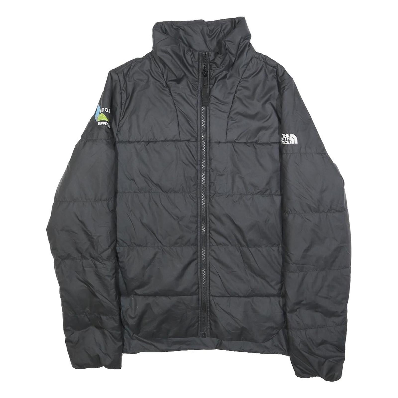 THE NORTH FACE Womens Black Puffer Jacket M Polyester Zip Outdoor Casual Warm