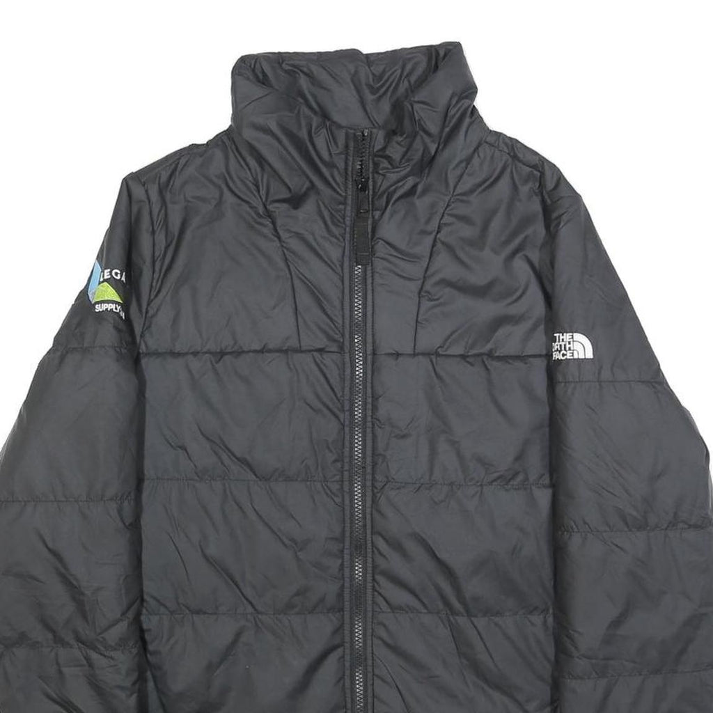 THE NORTH FACE Womens Black Puffer Jacket M Polyester Zip Outdoor Casual Warm