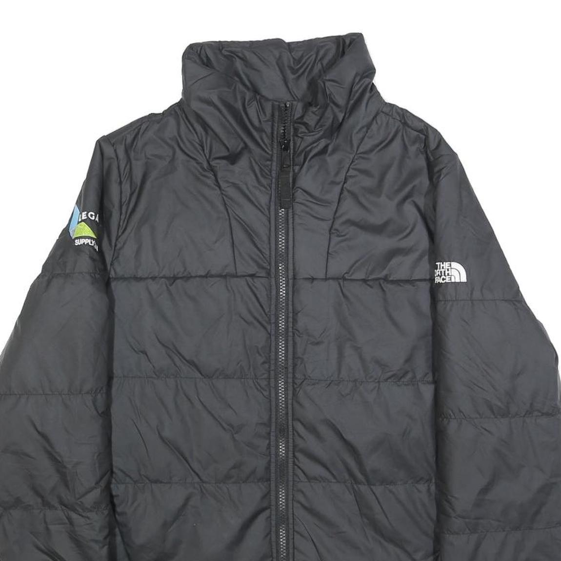 THE NORTH FACE Womens Black Puffer Jacket M Polyester Zip Outdoor Casual Warm