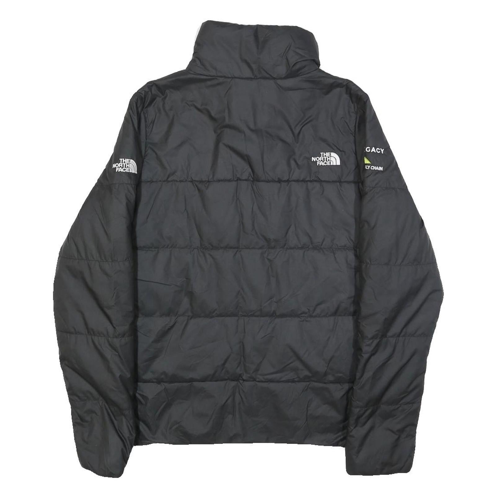 THE NORTH FACE Womens Black Puffer Jacket M Polyester Zip Outdoor Casual Warm