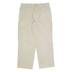 CHEROKEE Chino Mens Corduroy Trousers Beige Regular Straight 90s W36 L23