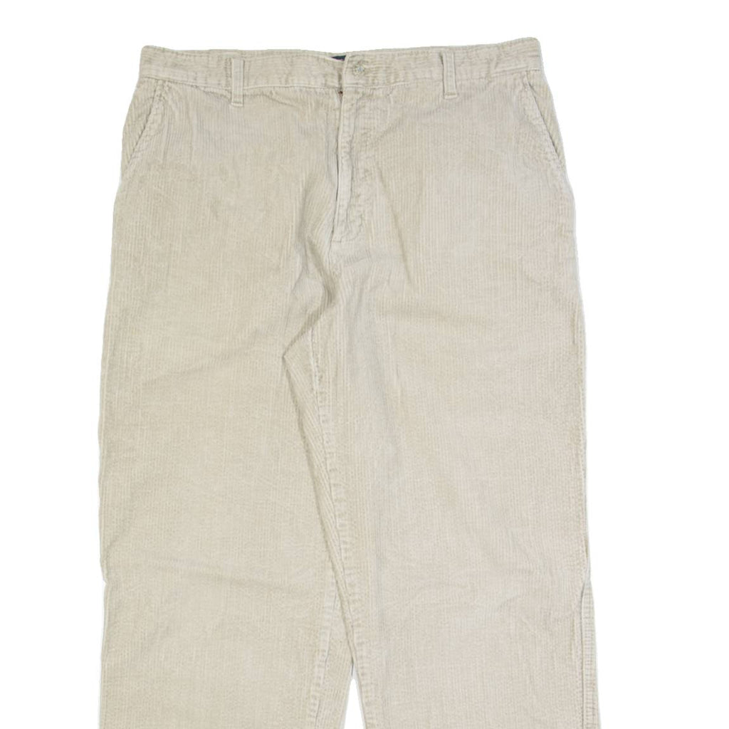 CHEROKEE Chino Mens Corduroy Trousers Beige Regular Straight 90s W36 L23