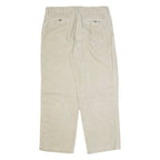 CHEROKEE Chino Mens Corduroy Trousers Beige Regular Straight 90s W36 L23