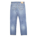 LEVI'S 501 Mens Blue Regular Straight Denim Medium W34 L34 Button Cotton Comfort