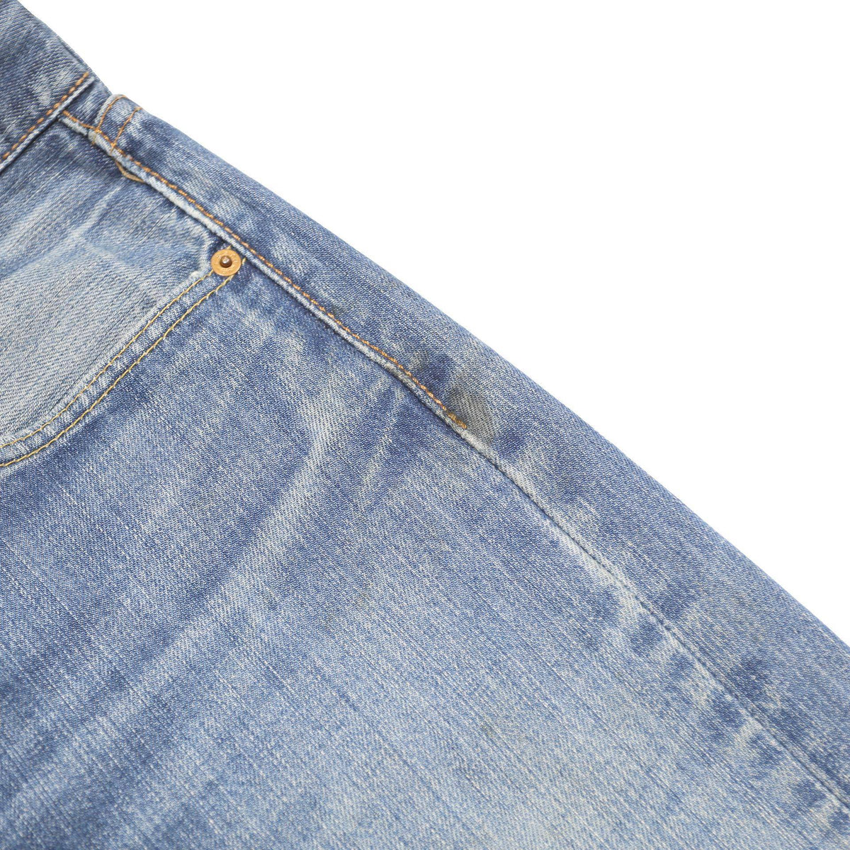 LEVI'S 501 Mens Blue Regular Straight Denim Medium W34 L34 Button Cotton Comfort